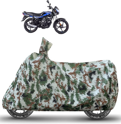 Caronix Waterproof Two Wheeler Cover for Bajaj(CT100, Green)