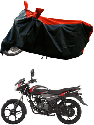 DeepShakshi AUTOMOTIVE Waterproof Two Wheeler Cover for Bajaj(Discover 110, Red)