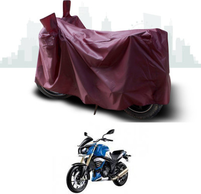 KEDIT Two Wheeler Cover for Mahindra(MOJO XT 300, Maroon)
