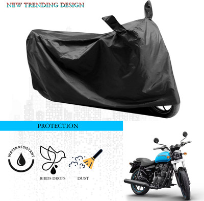 ANTHUB Waterproof Two Wheeler Cover for Royal Enfield(Thunderbird 500, Black)