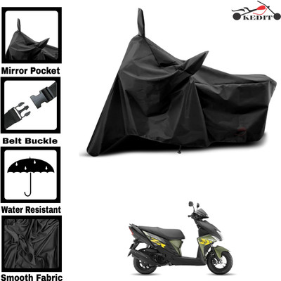 KEDIT Two Wheeler Cover for Yamaha(Ray ZR BS6, Black)
