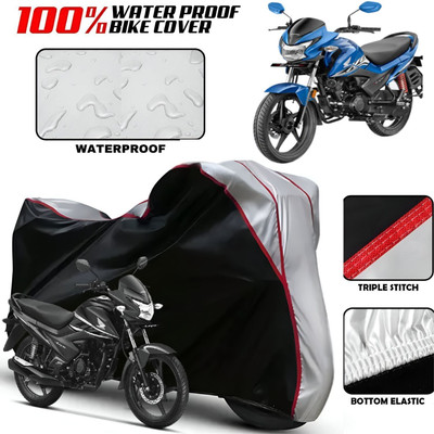 OliverX Waterproof Two Wheeler Cover for Honda(Livo, Black, Silver)