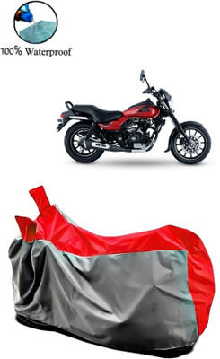 APNEK Waterproof Two Wheeler Cover for Bajaj(Avenger 160 Street, Grey, Red)