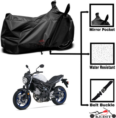 KEDIT Two Wheeler Cover for Suzuki(Black)