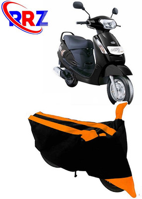 RRZ Waterproof Two Wheeler Cover for Mahindra(Duro DZ, Black, Orange)