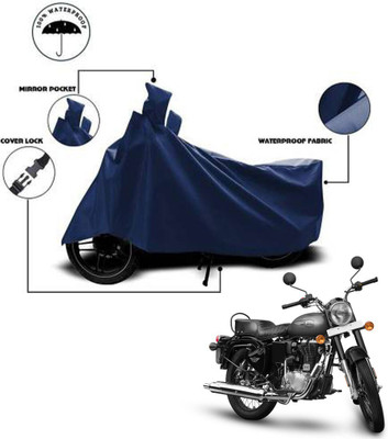 Aamaya Store Waterproof Two Wheeler Cover for Royal Enfield(Scrambler 1200 BS6, Blue)