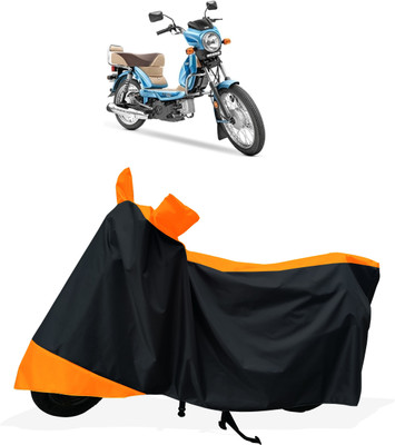 Tricway Two Wheeler Cover for TVS(XL 100 Comfort BS6, Orange)