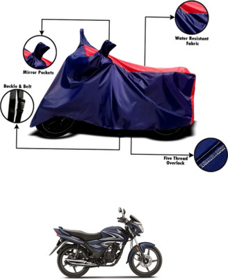 RAQTRO Two Wheeler Cover for Honda(Shine, Red, Black)