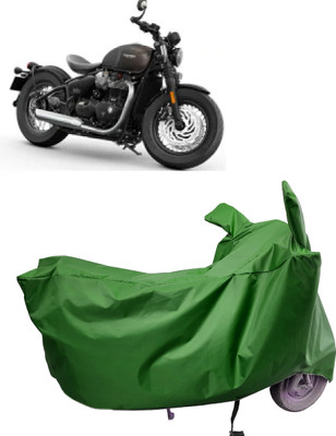 Amexride Two Wheeler Cover for Triumph(Bonneville Bobber BS6, Maroon)