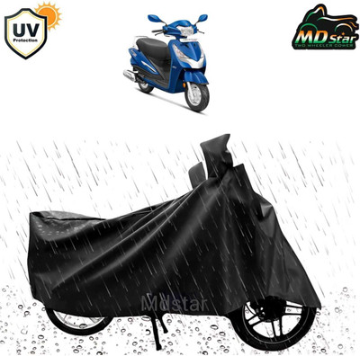 Mdstar Waterproof Two Wheeler Cover for TVS(CT 125X, Black)