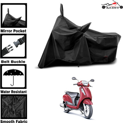 KEDIT Two Wheeler Cover for Universal For Bike(Access, Black)