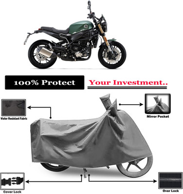 Amexride Two Wheeler Cover for Benelli(Leoncino 800, Grey)