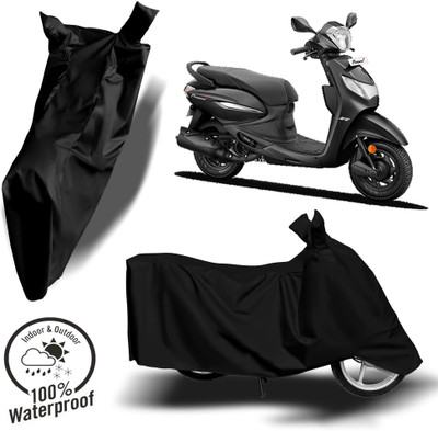ROYAL AUTO MART Waterproof Two Wheeler Cover for Hero(Pleasure Plus, Black)