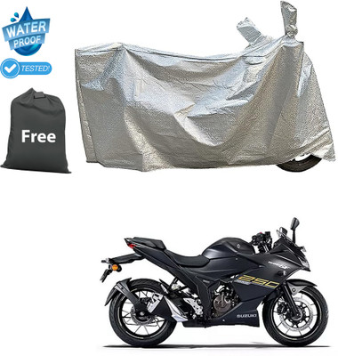 CODOKI Waterproof Two Wheeler Cover for Suzuki(Gixxer SF 250, Silver)