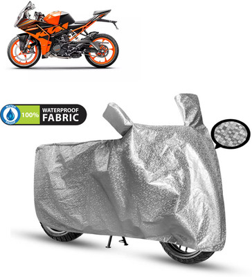 CODOKI Waterproof Two Wheeler Cover for KTM(RC 200 BS6, Silver)