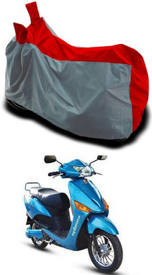 DeepShakshi AUTOMOTIVE Waterproof Two Wheeler Cover for Hero(Electric Optima DX BS6, Grey)