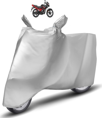 Caronix Two Wheeler Cover for Hero(Glamour, Silver)