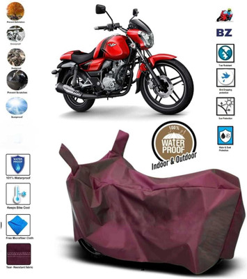 DeepShakshi AUTOMOTIVE Waterproof Two Wheeler Cover for Bajaj(v15, Maroon)