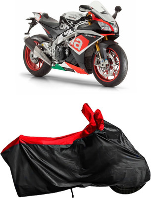 Autofly Waterproof Two Wheeler Cover for Aprilia(RSV4, Red, Black)