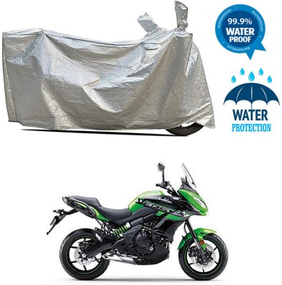 RWT Waterproof Two Wheeler Cover for Kawasaki(Versys 650, Silver)