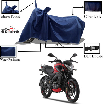 KEDIT Two Wheeler Cover for Universal For Bike(Pulsar 135, Blue)