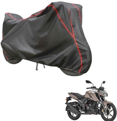 Car Life Two Wheeler Cover for TVS(Apache RTR 160 4V, Grey, Red)