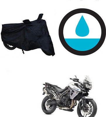DeepShakshi AUTOMOTIVE Waterproof Two Wheeler Cover for Triumph(Tiger 800 XR, Black)