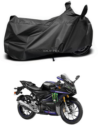 Duffel Two Wheeler Cover for Yamaha(YZF R15 V3 BS6, Black)