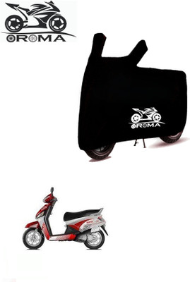 THE REAL ARV Waterproof Two Wheeler Cover for Mahindra(Gusto Electric, Black)