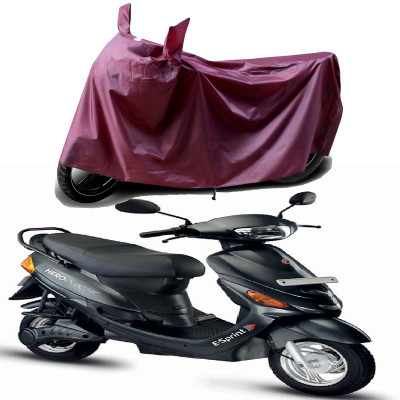 THE REAL ARV Waterproof Two Wheeler Cover for Hero(Electric Zippy, Maroon)