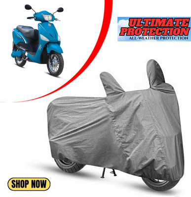 CODOKI Waterproof Two Wheeler Cover for Hero(Electric Optima, Grey)