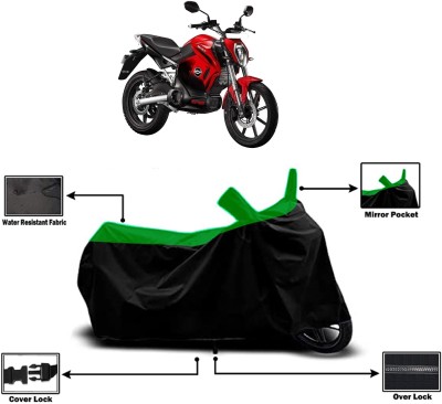 Amexride Two Wheeler Cover for Revolt(Motors RV 400 BS6, Green)