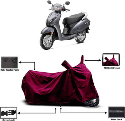 AASHTIK MART Two Wheeler Cover for Honda(Activa, Maroon)