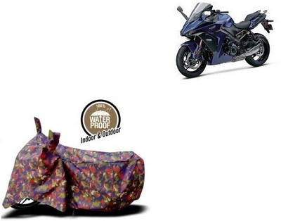 AUTOCAD Waterproof Two Wheeler Cover for Suzuki(GSX, Multicolor)