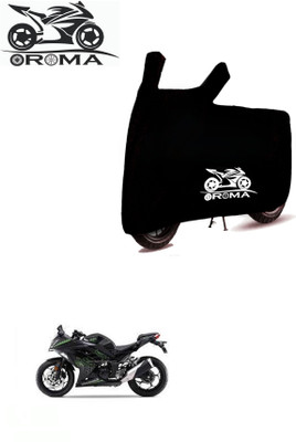 THE REAL ARV Waterproof Two Wheeler Cover for Kawasaki(300 BS6, Black)