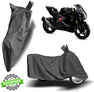 NG Auto Front Waterproof Two Wheeler Cover for TVS(Apache RR 310, Grey)