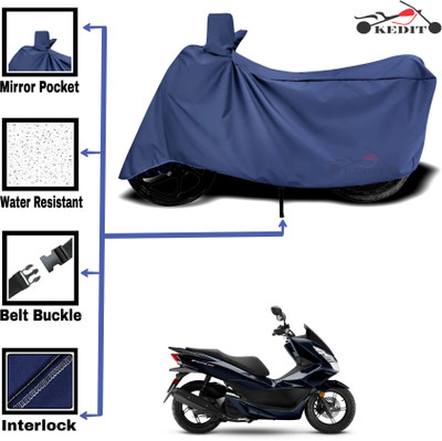 AASHTIK MART Two Wheeler Cover for Honda(PCX 125 BS6, Blue)