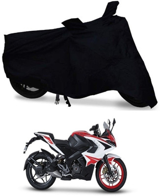 HYBRIDS COLLECTION Two Wheeler Cover for Bajaj(Pulsar RS 200, Black)