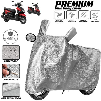 MADAFIYA Two Wheeler Cover for Yamaha(RayZR 125 BS6, Silver)