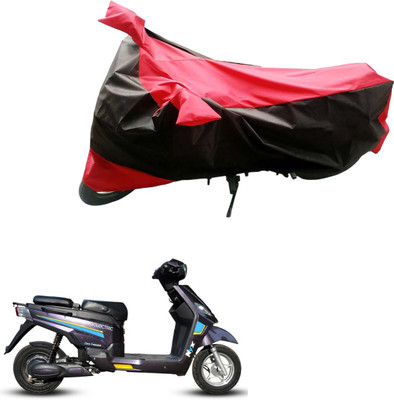 Mdstar Waterproof Two Wheeler Cover for Hero(Black, Red)