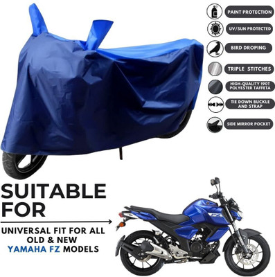 MADAFIYA Two Wheeler Cover for Yamaha(FZ FI, Blue, Blue)