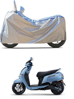 CODOKI Waterproof Two Wheeler Cover for TVS(iQube, Silver)