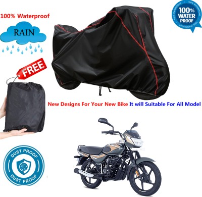 AUTOCAD Waterproof Two Wheeler Cover for Bajaj(CT 100, Black)