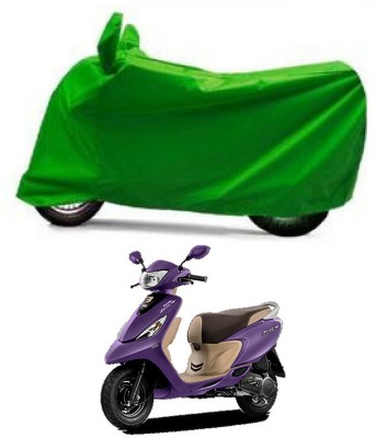 Ascension Two Wheeler Cover for TVS(Scooty Zest 110, Green)