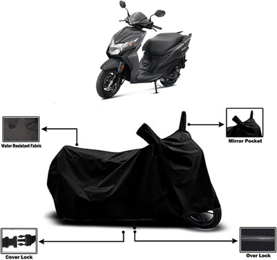 Amexride Two Wheeler Cover for Honda(Deo, Black)