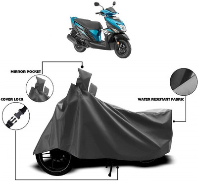 MMSSTAR Waterproof Two Wheeler Cover for Yamaha(Cygnus Ray ZR BS6, Grey)