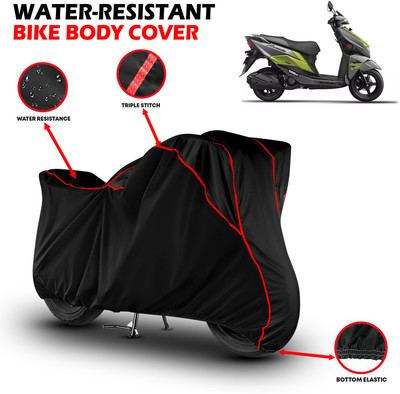GKG Waterproof Two Wheeler Cover for Suzuki(Avenis 125, Black, Red)