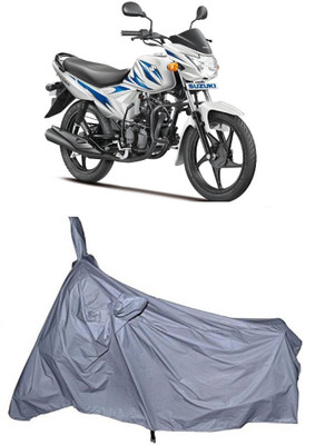 Varnwal E Commerce Waterproof Two Wheeler Cover for Suzuki(Hayate, Silver)