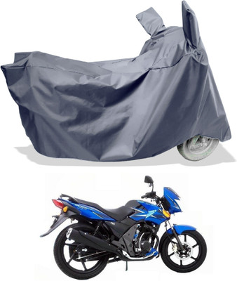 Amexride Two Wheeler Cover for TVS(Flame SR125, Grey)