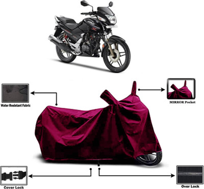 AASHTIK MART Two Wheeler Cover for Hero(CBZ, Maroon)